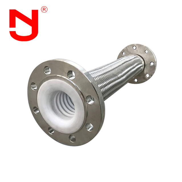 PTFE bekleding roestvrijstalen draad gevlochten gegolfde metalen slang gas slang