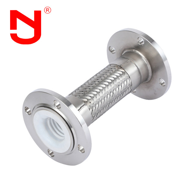 PTFE bekleding roestvrijstalen draad gevlochten gegolfde metalen slang gas slang