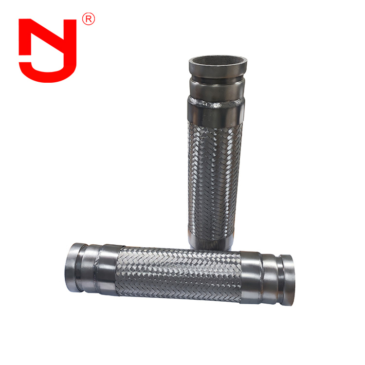 Gegroefd metaal gevlochten connector flexibele metalen roestvrijstalen draad gevlochten gegolfd met golf