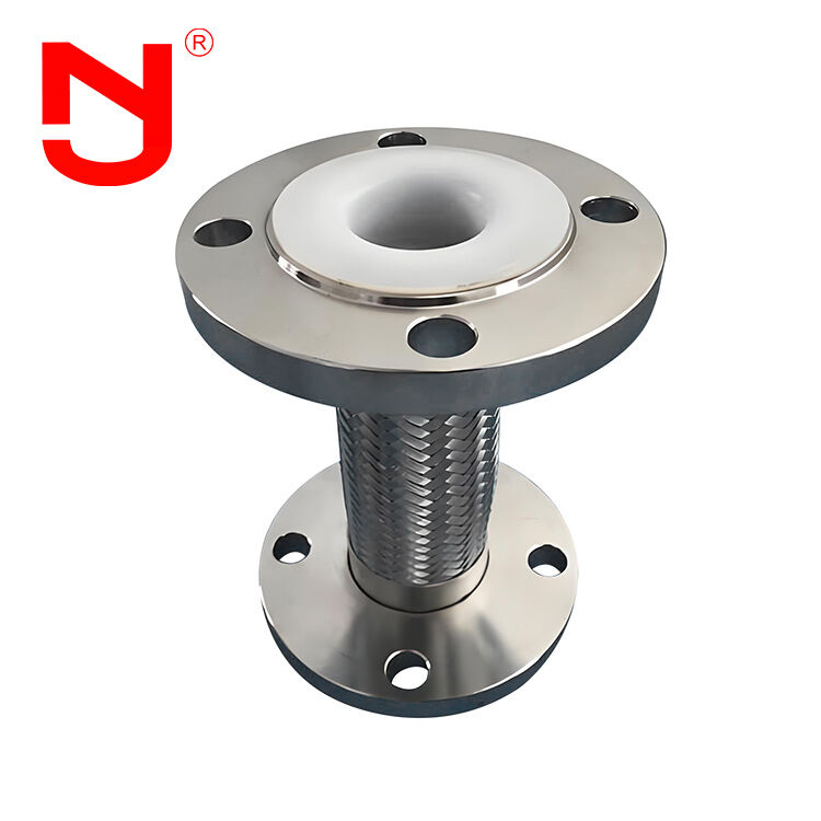 PTFE bekleding roestvrij staaldraad gevlochten gegolfde metalen flexbuis DN8-DN400 voor hoogwaardige vloeistofoverdracht