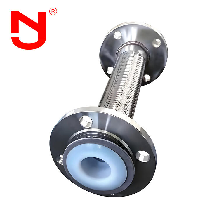PTFE bekleding roestvrij staaldraad gevlochten gegolfde metalen flexbuis DN8-DN400 voor hoogwaardige vloeistofoverdracht