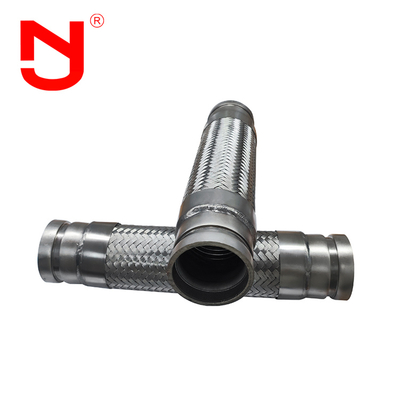 Gegroefd metaal gevlochten connector flexibele metalen roestvrijstalen draad gevlochten gegolfd met golf